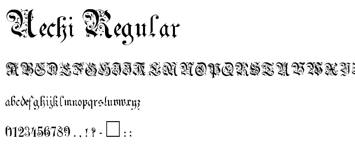 Uechi Regular font